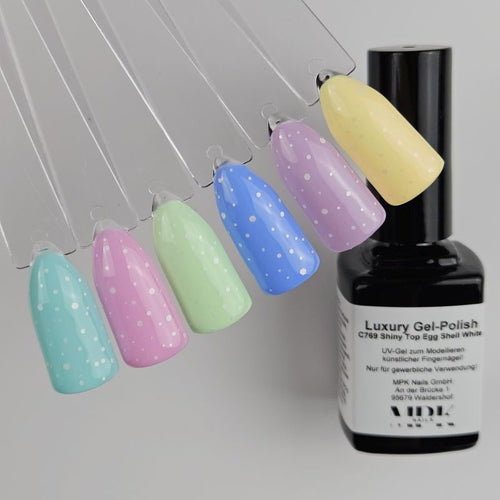 Bild 1 in Galerieansicht laden. 3x Luxury Gel Polish Shiny Top Egg Shell im Set