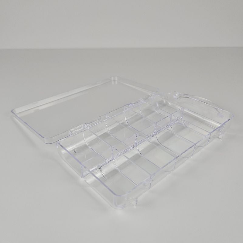 Nail Tip Box für 100 Tips + Extrafach, leer