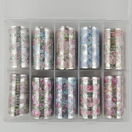 Bild 1 in Galerieansicht laden. 10x Nailart Transfer Folie in Box #29