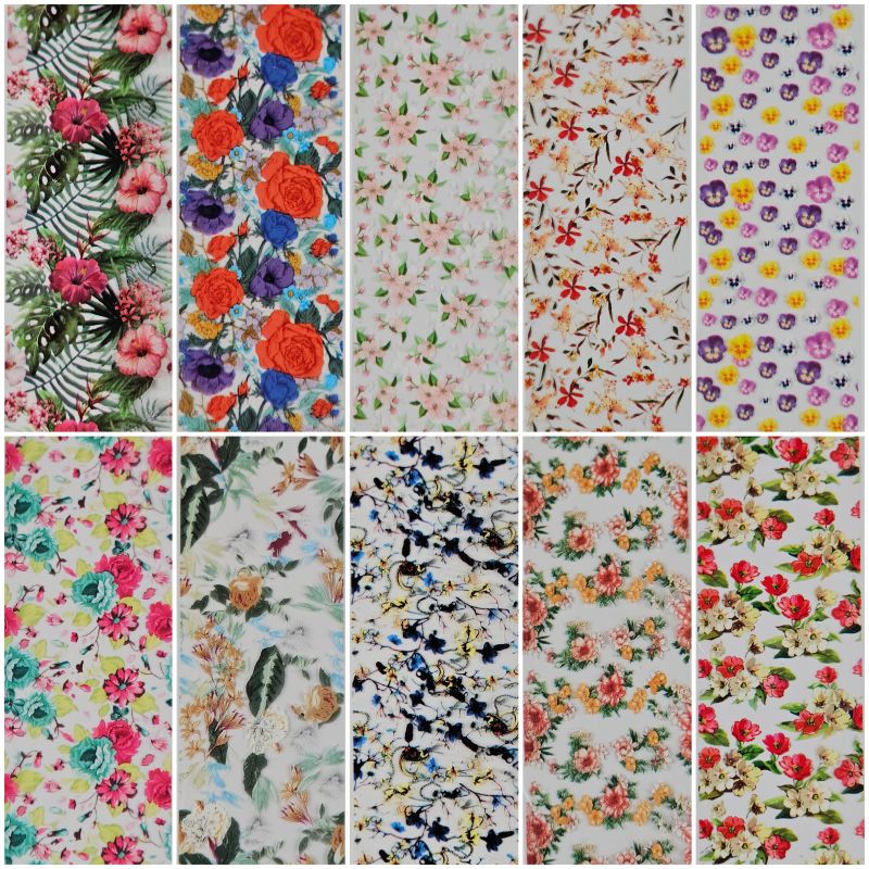 10x Nailart Transfer Folie in Box #11-10