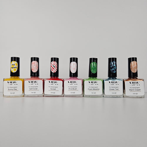 Bild 1 in Galerieansicht laden. 7x PRO Stamping Lack 10ml im Set - Neue Farben