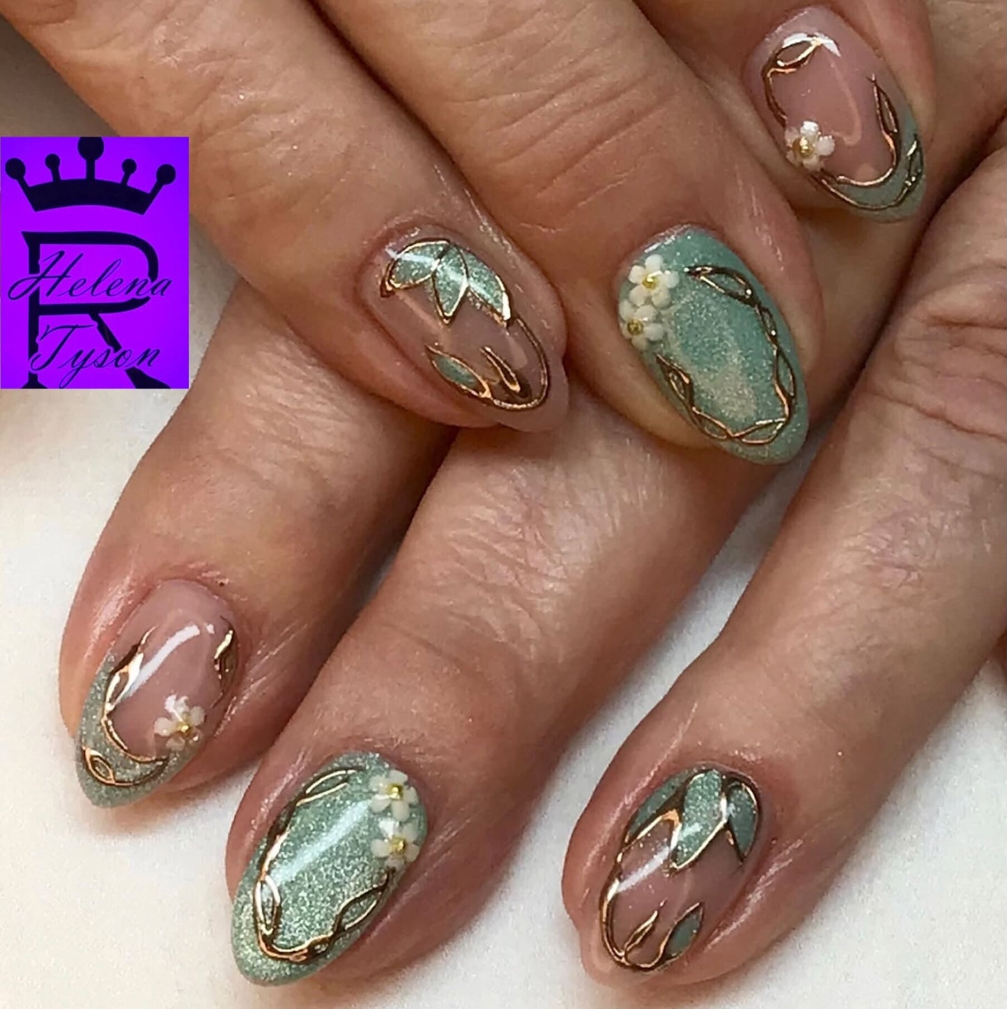 Bright Cat Eye UV Nagellack Emerald Leaf