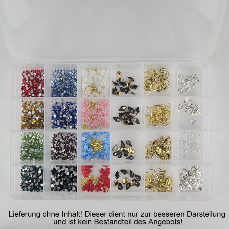 Aufbewahrungsbox leer, 24 Fächer