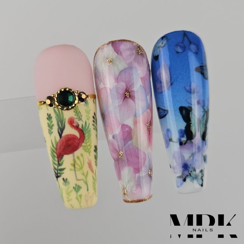 10x Nailart Transfer Folie in Box #29-06
