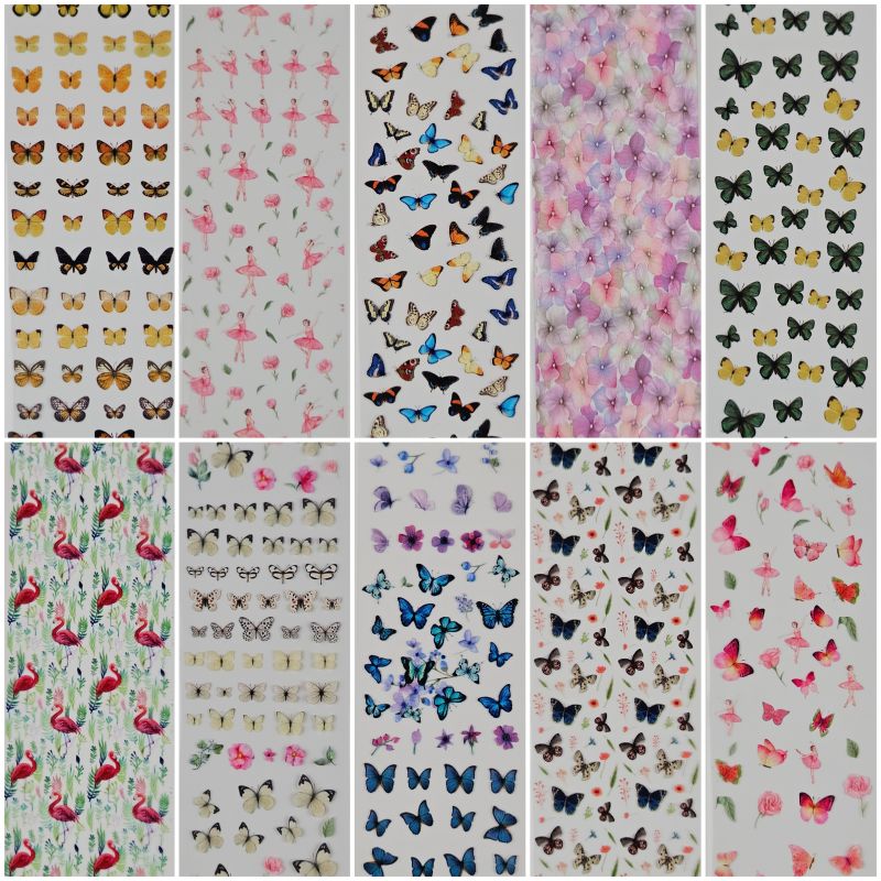 10x Nailart Transfer Folie in Box #29-06