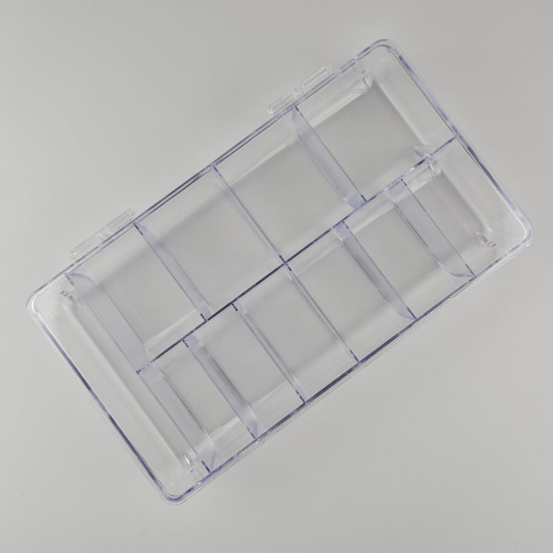 Nail Tip Box für 500 Tips + Extrafach, leer