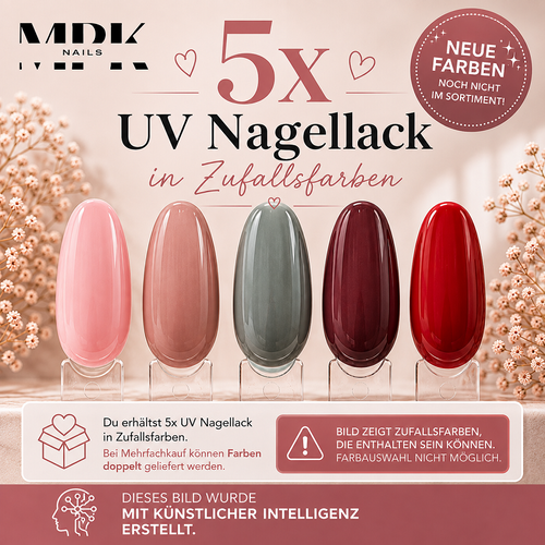 Bild 1 in Galerieansicht laden. 5x Luxury UV Nagellack Zufallsfarben