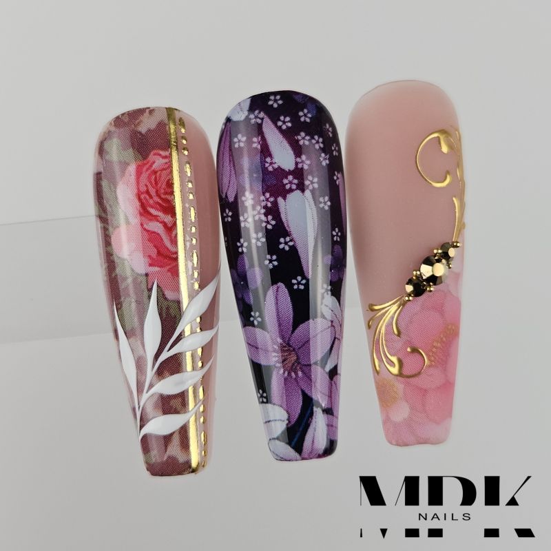 10x Nailart Transfer Folie in Box #9-07