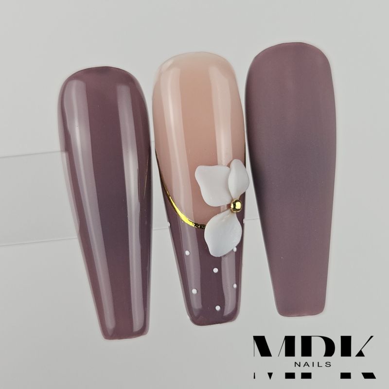 Nail Sticker French Gold B246