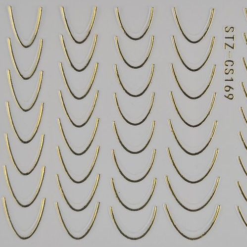 Bild 1 in Galerieansicht laden. Nail Sticker French Gold B246