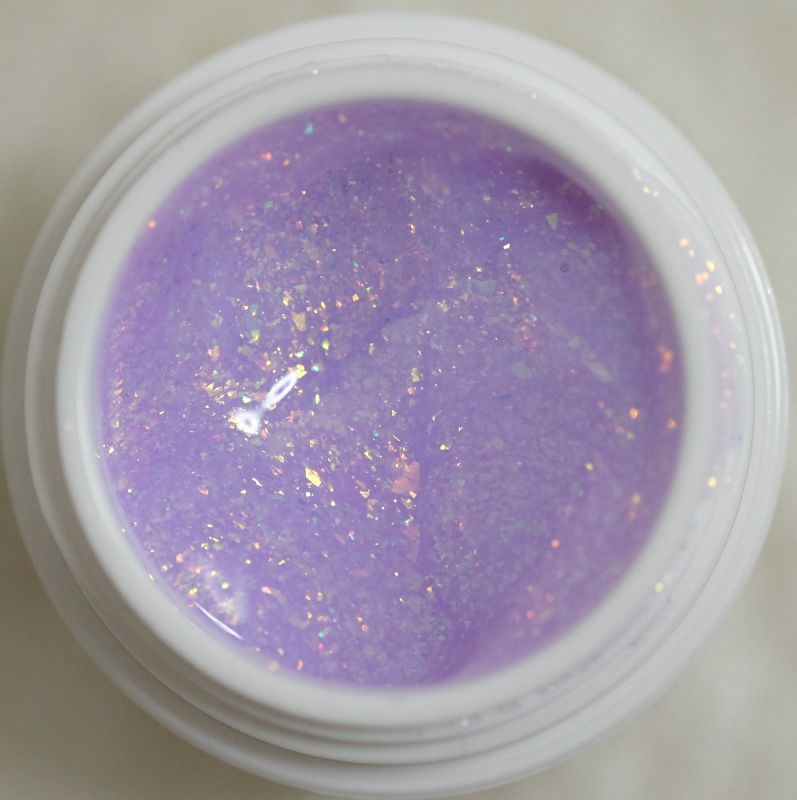 Glitter Builder Gel Lavender Pearl