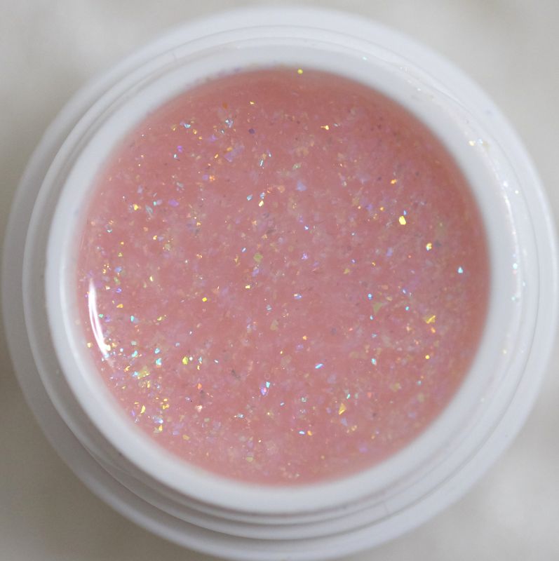 Glitter Builder Gel Nude Illusion