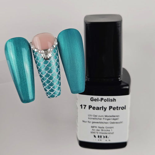 Bild 1 in Galerieansicht laden. UV Nagellack 17 Pearly Petrol