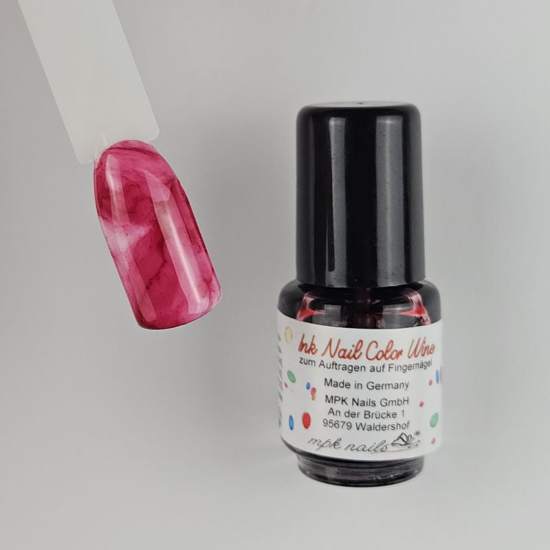 Ink Nail Color Wine