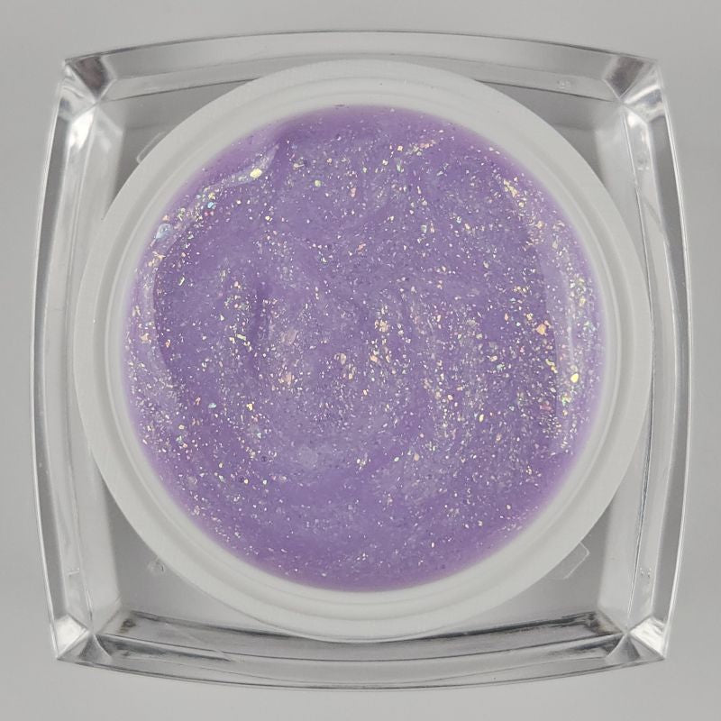 Glitter Builder Gel Lavender Pearl