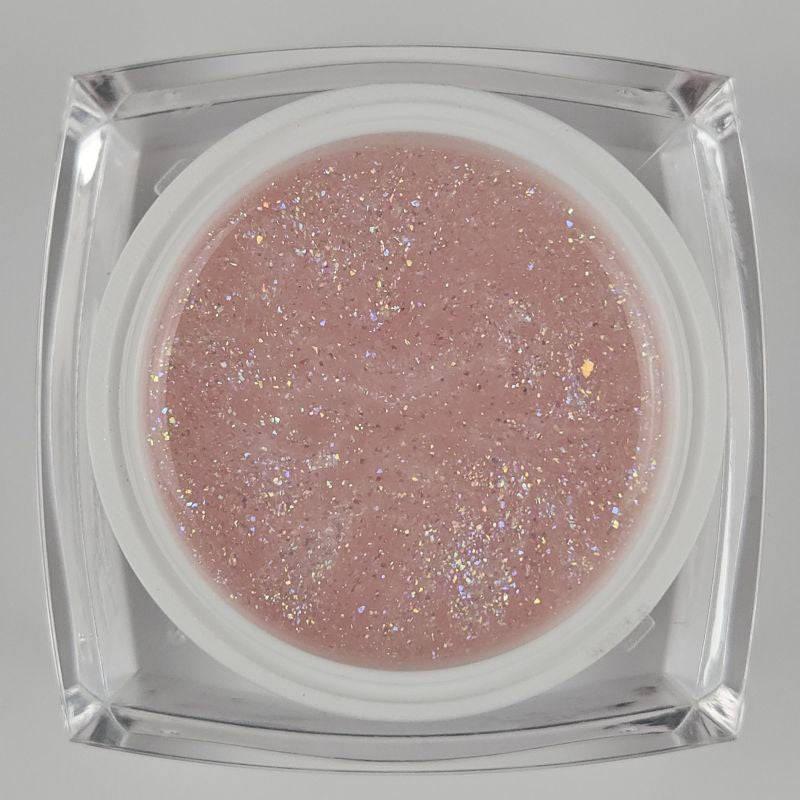 Glitter Builder Gel Nude Illusion