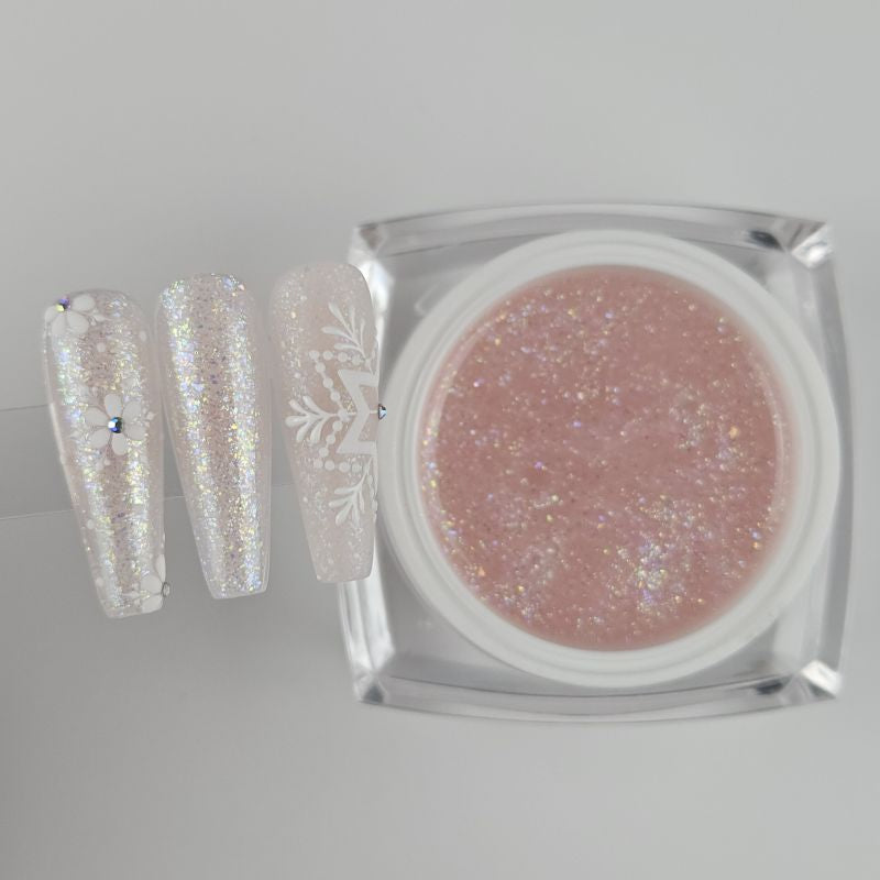 Glitter Builder Gel Nude Illusion