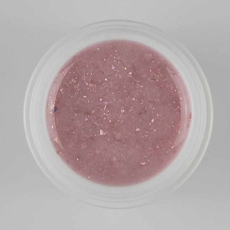 Glitter Builder Gel Rosé Confetti