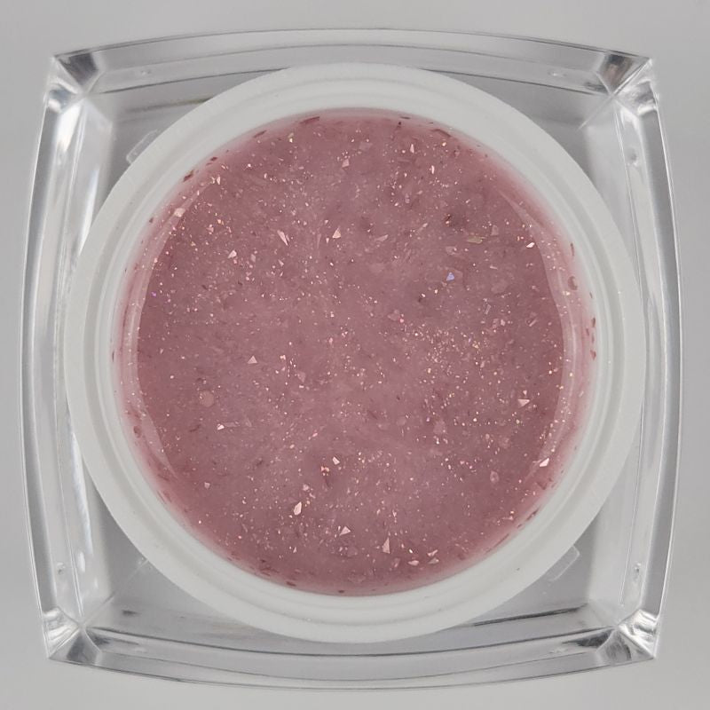 Glitter Builder Gel Rosé Confetti