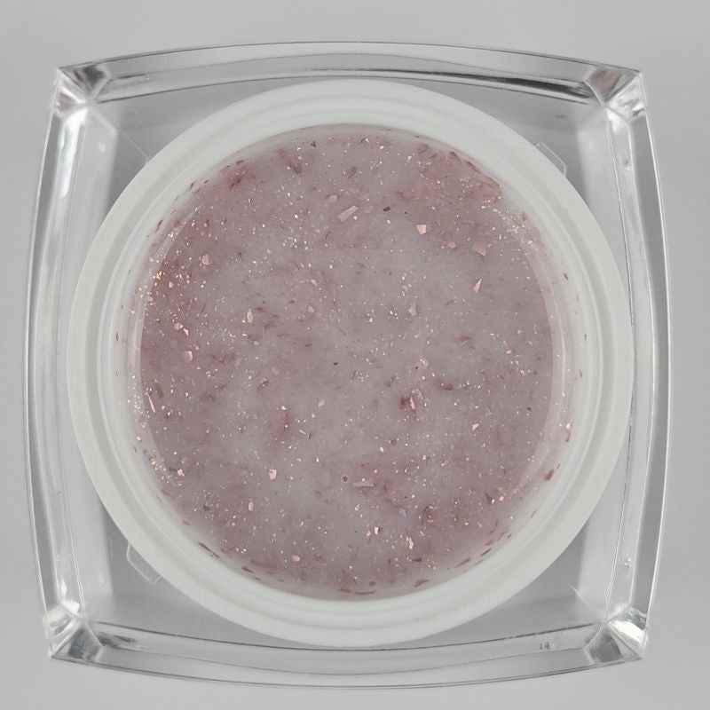 Glitter Builder Gel Rosé Crystal