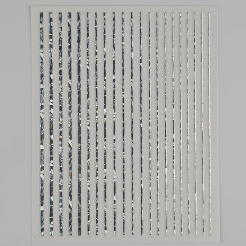 Bild 1 in Galerieansicht laden. Metallic Nail Sticker Stripes holo silber