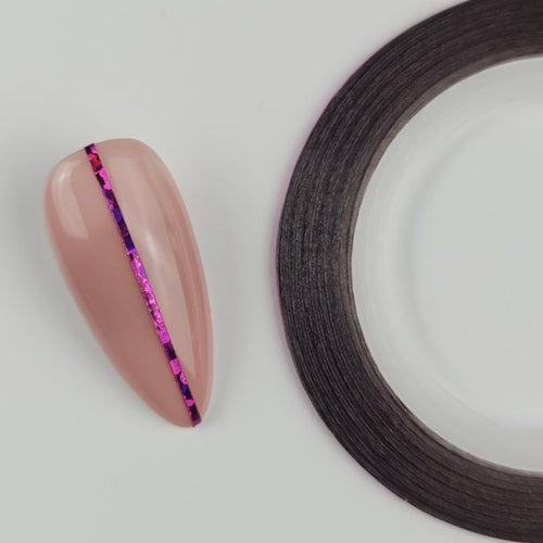 Bild 1 in Galerieansicht laden. Nailart Zierstreifen Holo Fuchsia
