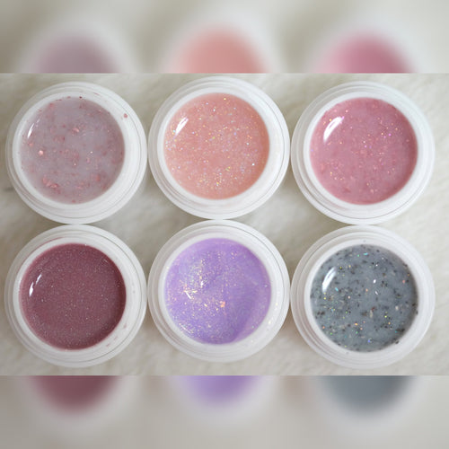 Bild 1 in Galerieansicht laden. 6x Glitter Builder Gel im Set