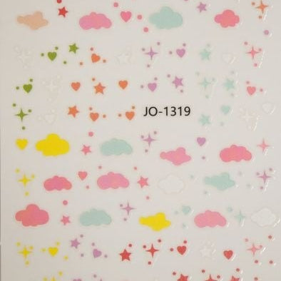 Bild 1 in Galerieansicht laden. Nail Sticker Wolken ST1319