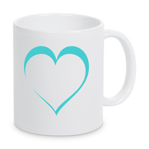 Bild 1 in Galerieansicht laden. tasse_tuerkis_herz3